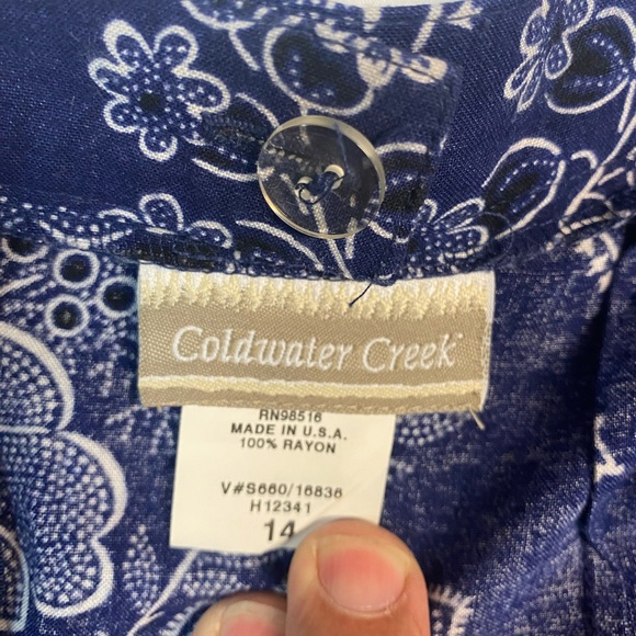 Coldwater Creek Floral Skirt Women’s Size 14 - Picture 3 of 4